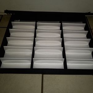 Display case with 15 soft pocket slots for a collection of your choice